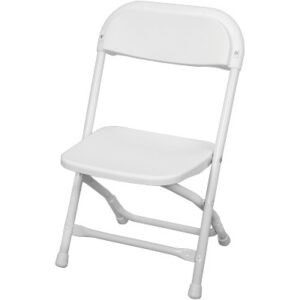 Childs Chair - White Plastic Folding
