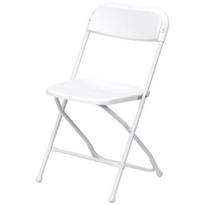 Plastic Folding Chair - White