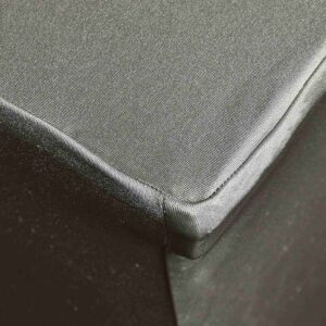 Linens Spandex Metallic Silver