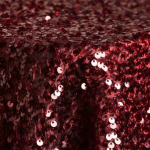 Linens Taffeta Sequins Bordeaux