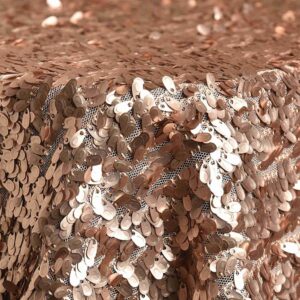 Linens Teardrop Sequins Champagne Blush