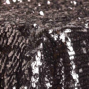 Linens Teardrop Sequins Steel