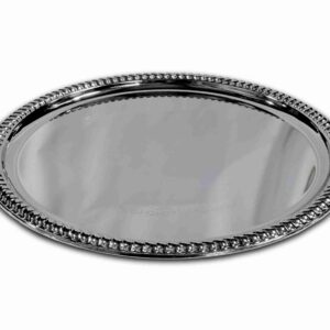 Braided 14" Chrome Serving Tray
