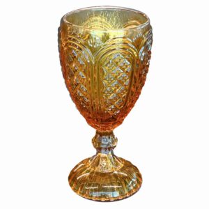 Carousel Amber Goblet 11oz