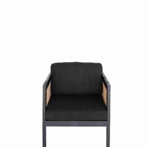 Finn Chair Black with Cane Side