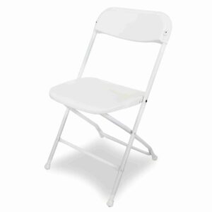 Folding Chair White Plastic