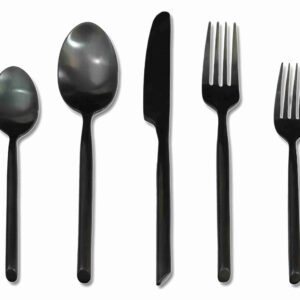 Titan Capri Brushed Black Flatware Collection