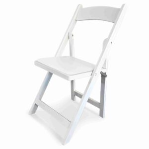 Folding Chair White Resin